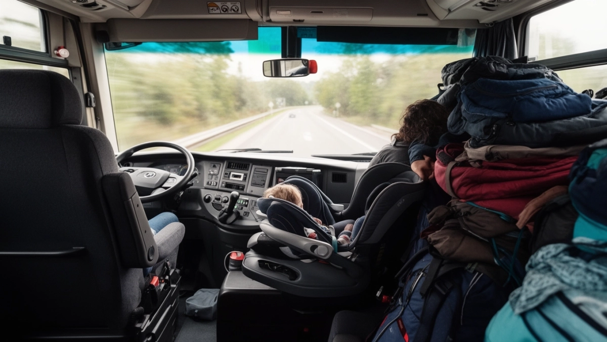 Czy można przewozić dziecko na przednim siedzeniu w busie