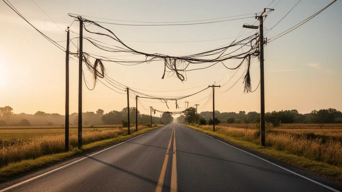 Na jakiej wysokości przewody nad drogą
