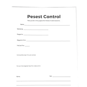 Wniosek o przeprowadzenie dezynsekcji wzór